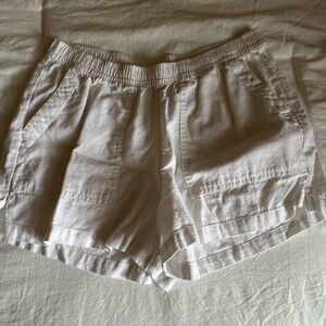 Women's Universal Thread White Linen Shorts